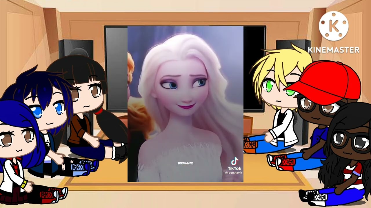 MLB Reacts to Marinette as Elsa (Frozen) | Gacha Life/Club|