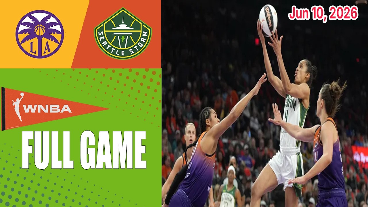 Los Angeles Sparks против Seattle Storm | Полная версия матча | 10 июня 2026 г. | WNBA Commission...
