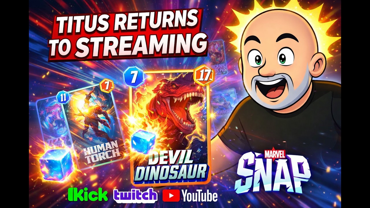 TITUS RETURNS! Marvel Snap Live 🔴 | Road to Infinite Begins