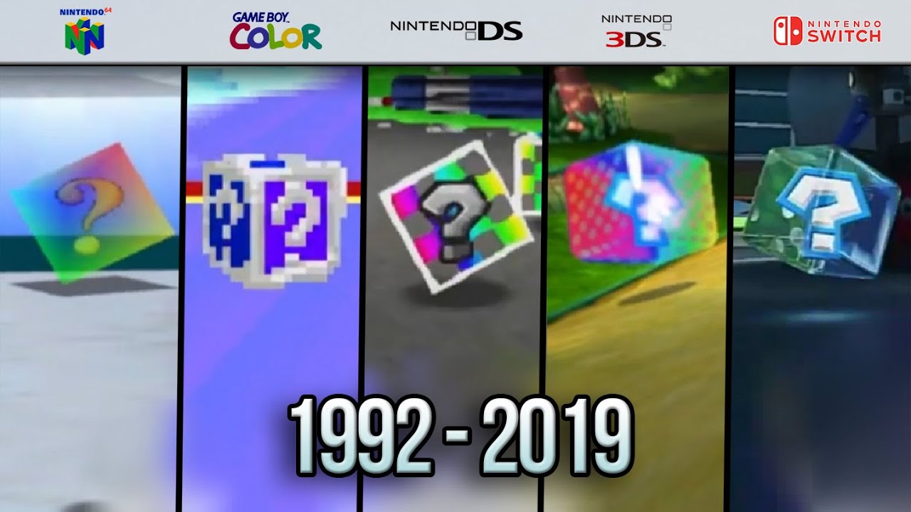 ITEM BOX EVOLUTION IN MARIO KART (1992 - 2019)