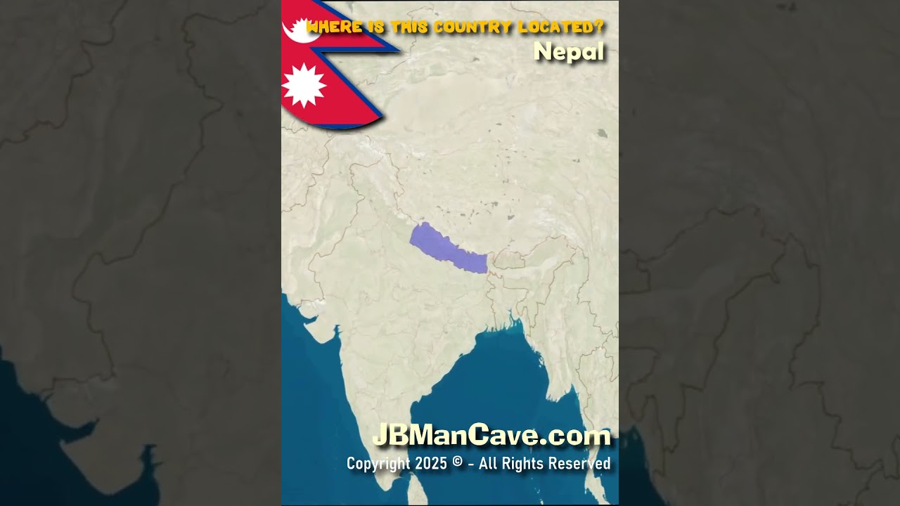 Where is NEPAL Located in the WORLD? JBManCave.com #Shorts