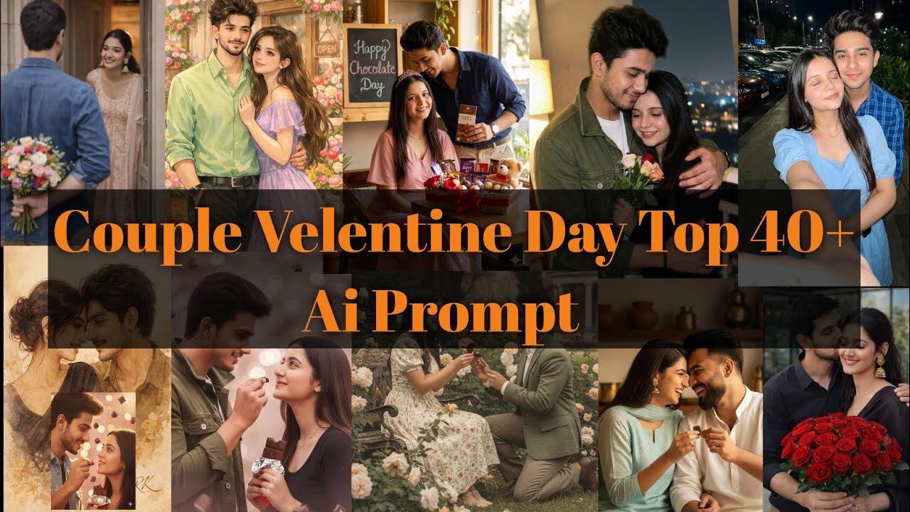 Trending Gemini Velentine Day 40+ Photo Editing Prompt Romentic Couple Ai Instagram Photos Editing
