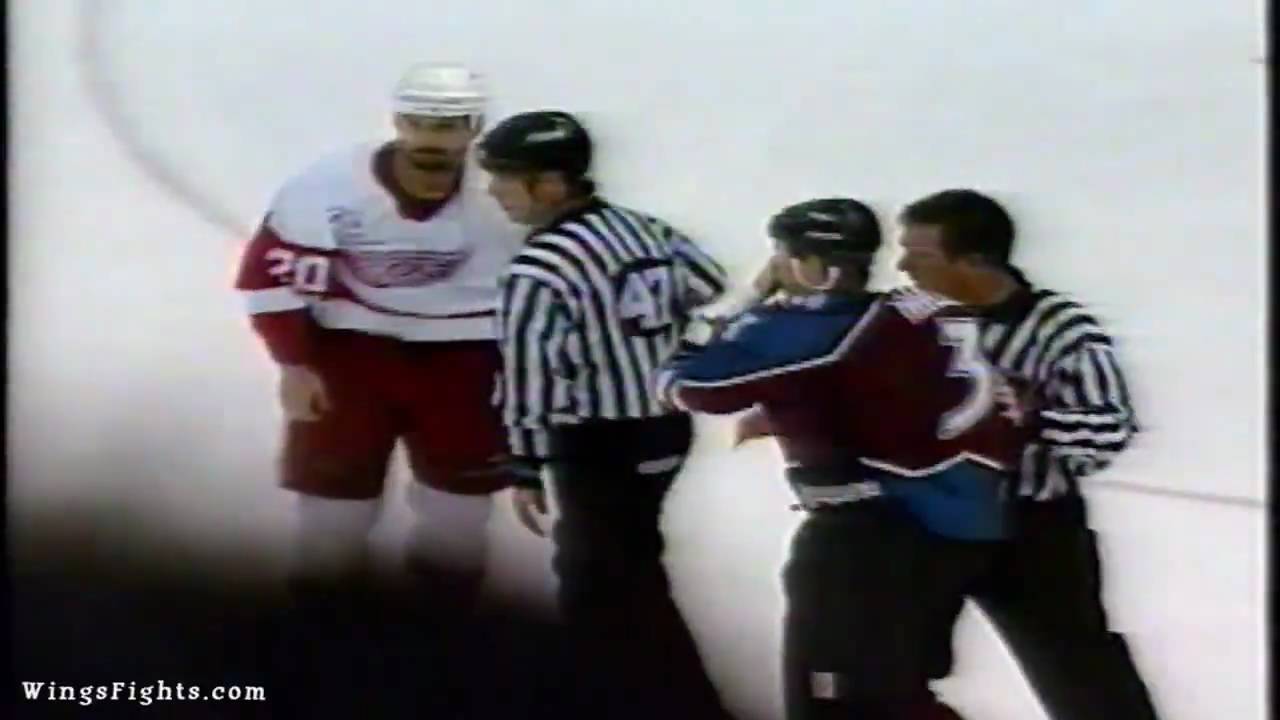 Kirk Maltby Vs Warren Rychel, Chris Osgood Vs Patrick Roy 04/01/98