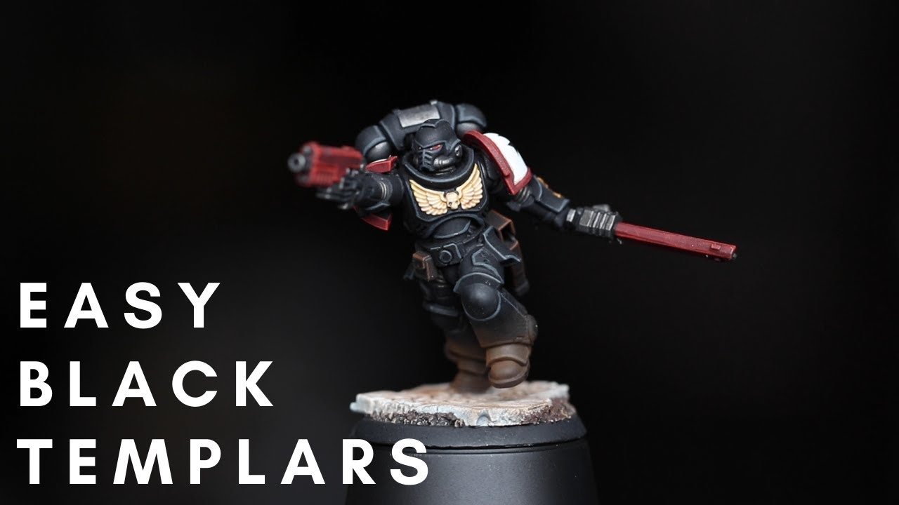 How to Paint EASY Black Templars - Painting Your First Warhammer