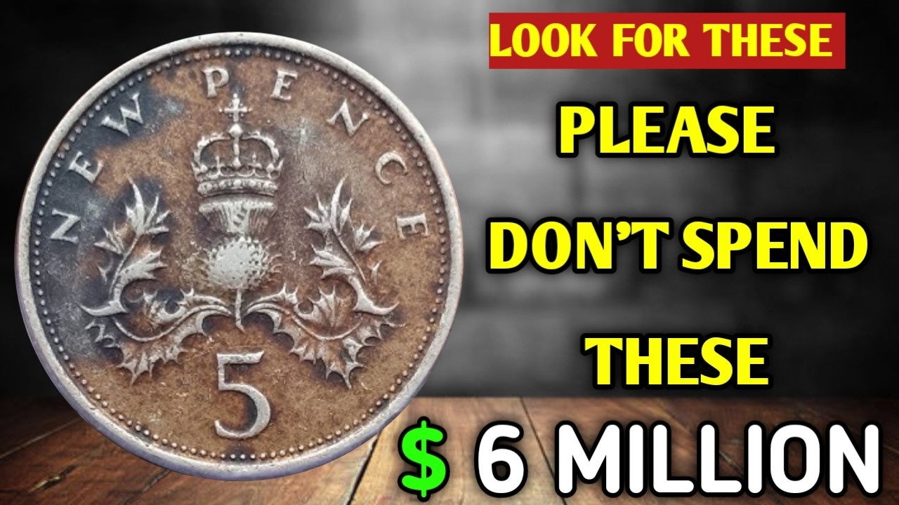 The Most Rare and Valuable Old Dirty 1971 Elizabeth 5 NEW PENCE Coin Worth Millions!