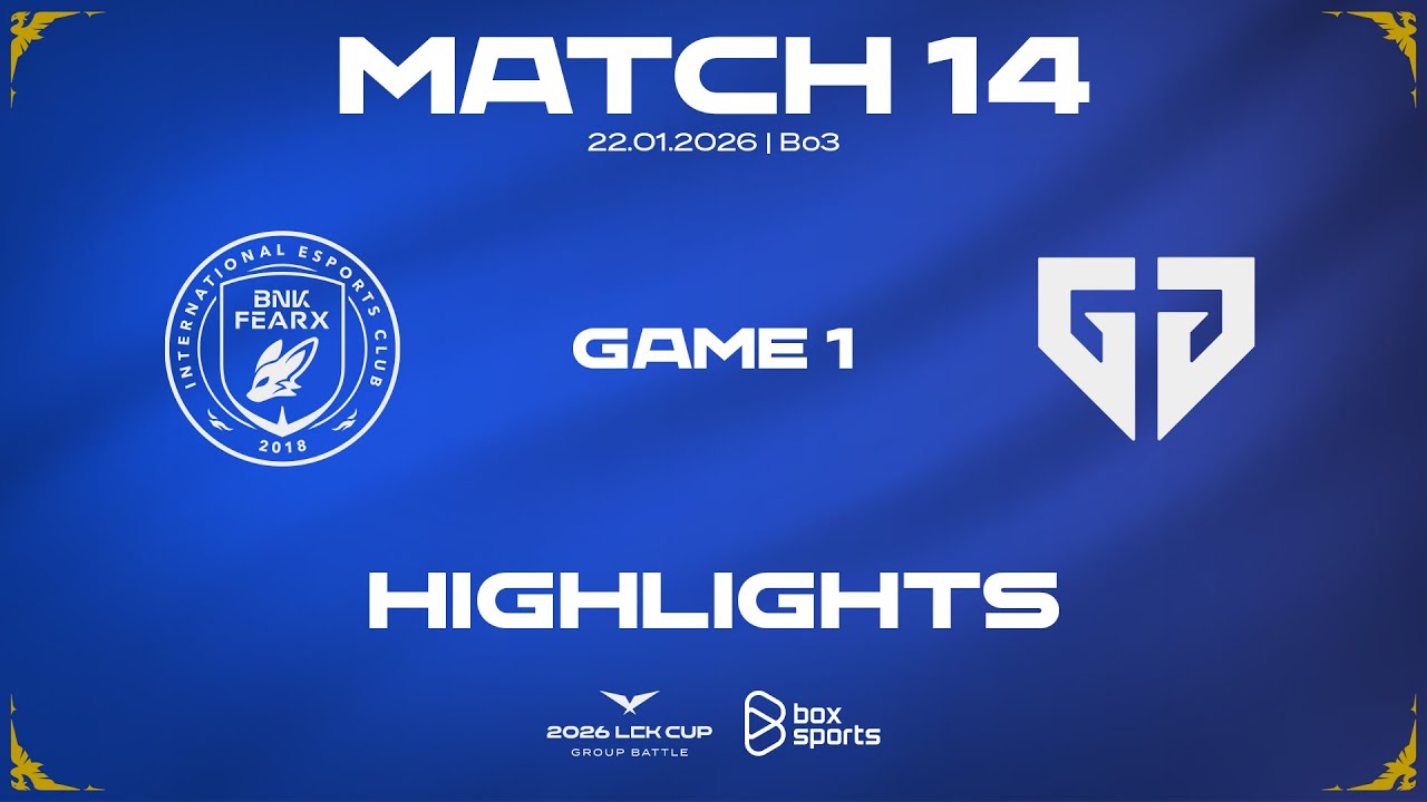 Highlights BFX vs GEN | Game 1 | Match 14 | LCK CUP 2026
