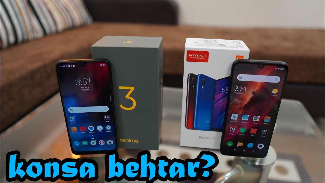 Redmi 7 vs Realme 3 comparison - konsa behtar? video dekho khud jaan jao