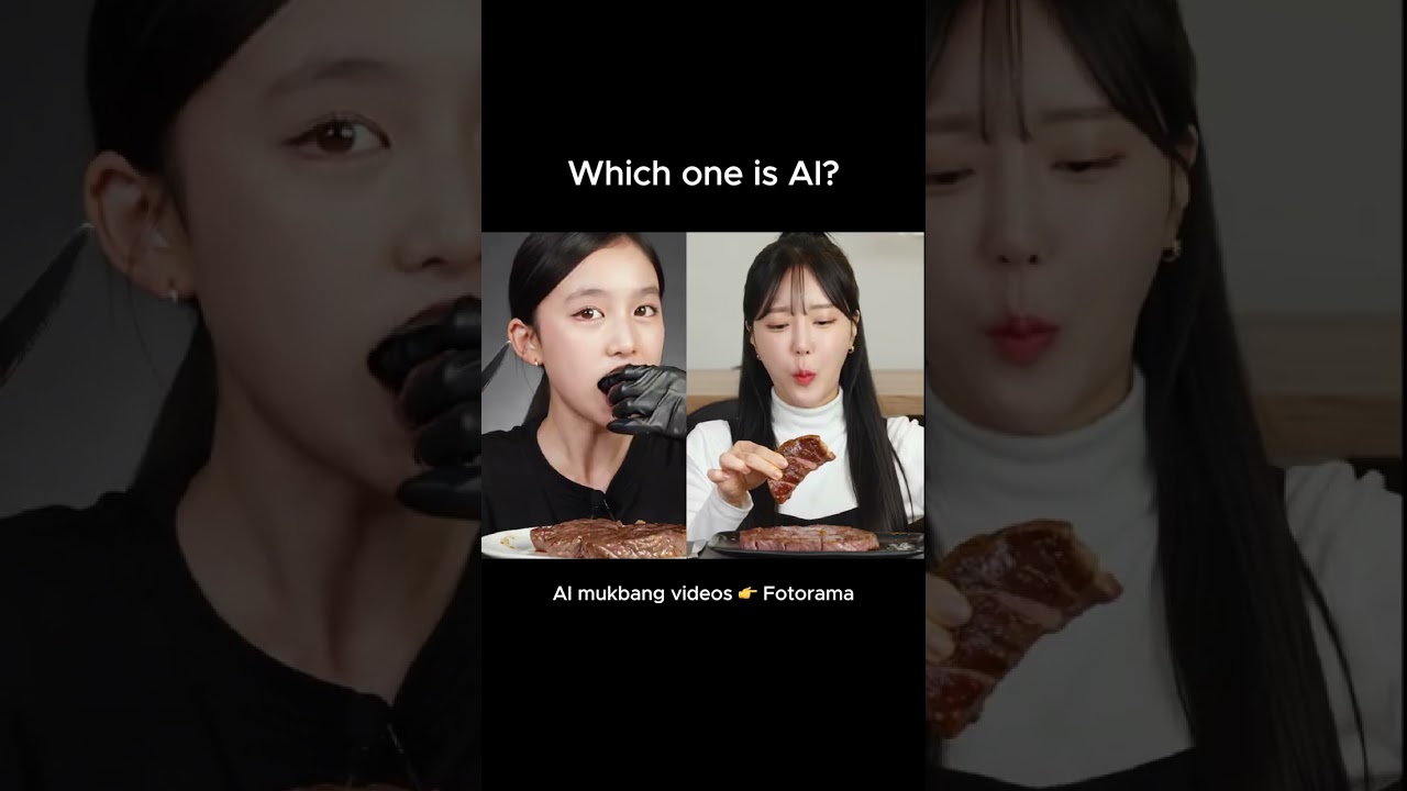 Real or AI viral ASMR AI steak mukbang video generator