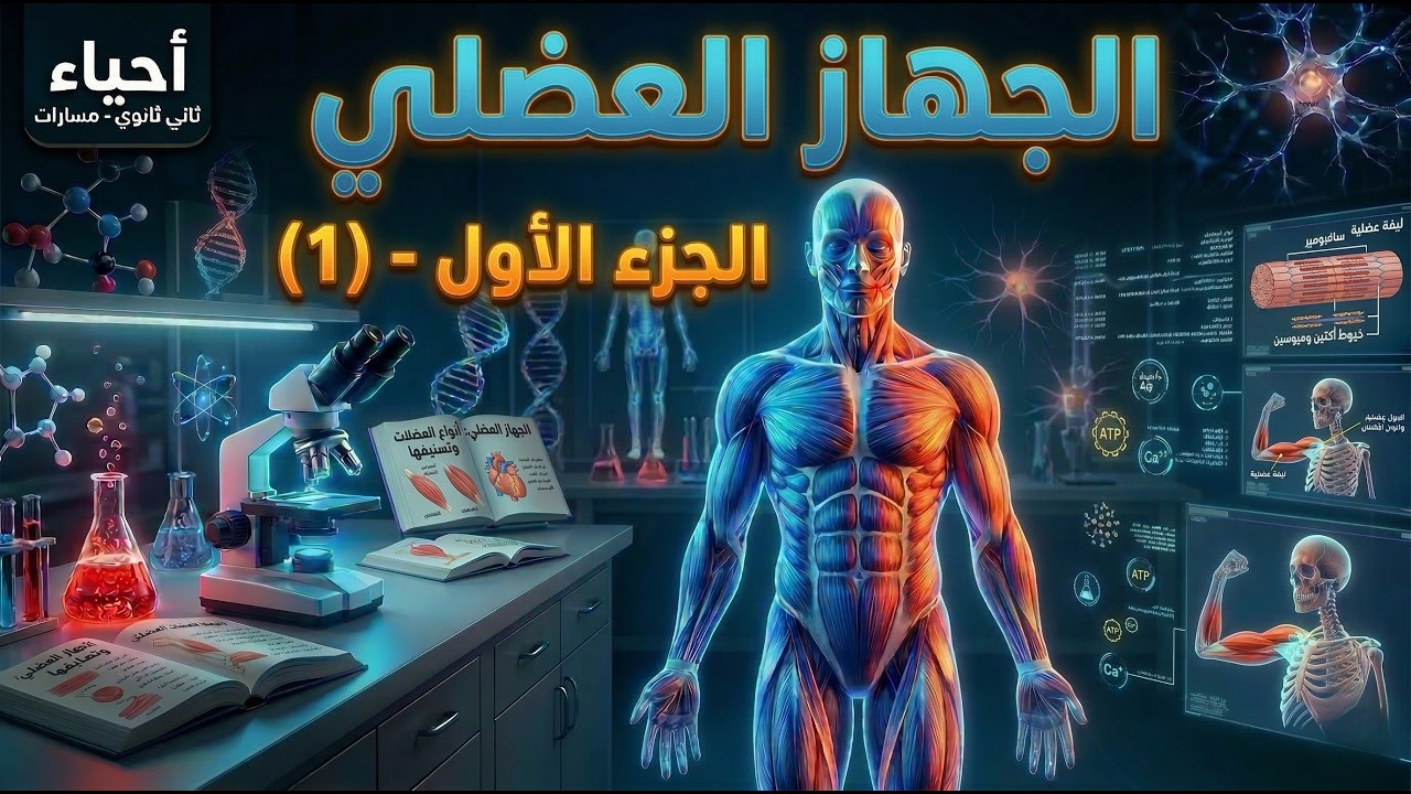 الجهاز العضلي الجزء الأول | أحياء ثاني ثانوي مسارات