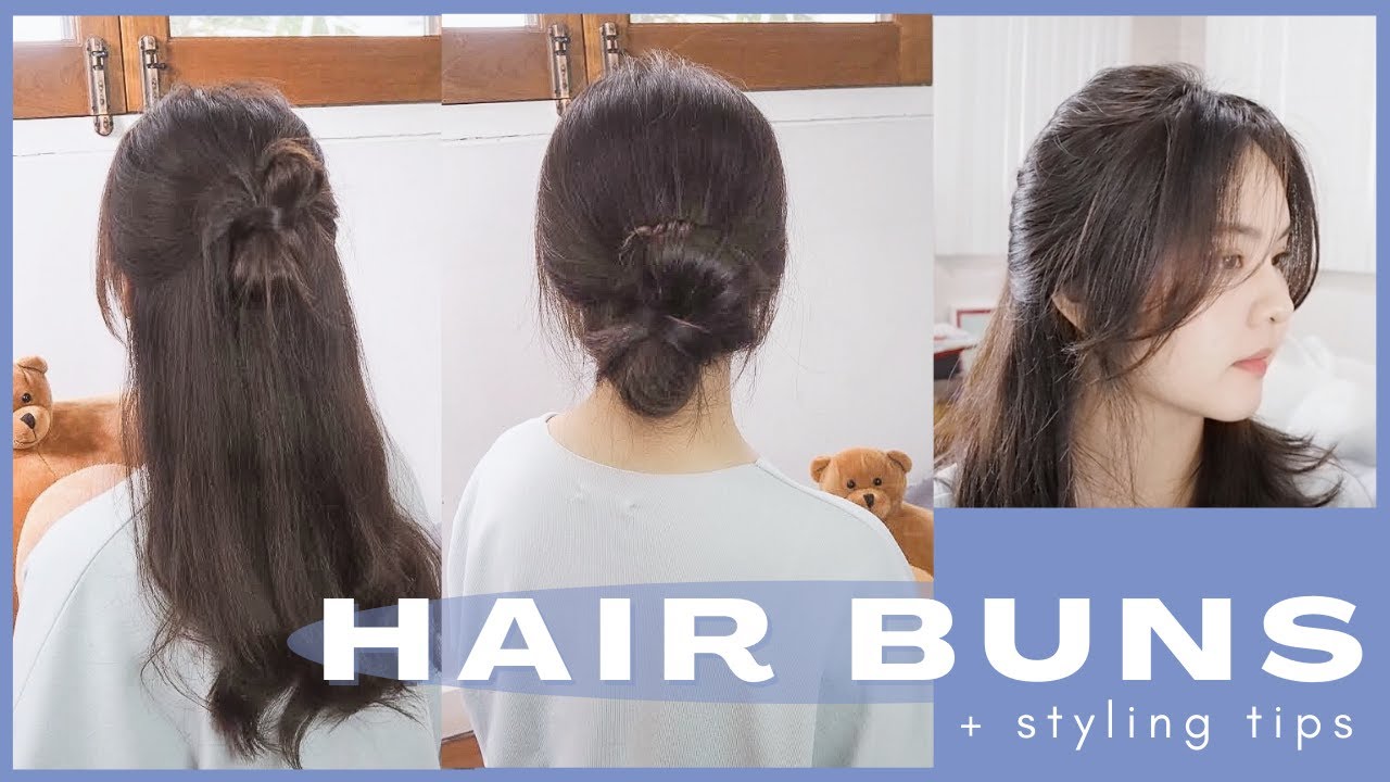 Hair Buns + STYLING TIPS มัดผมสไตล์เกาหลี น่ารักๆ อยู่ทรงตลอดทั้งวัน 🌞🌜