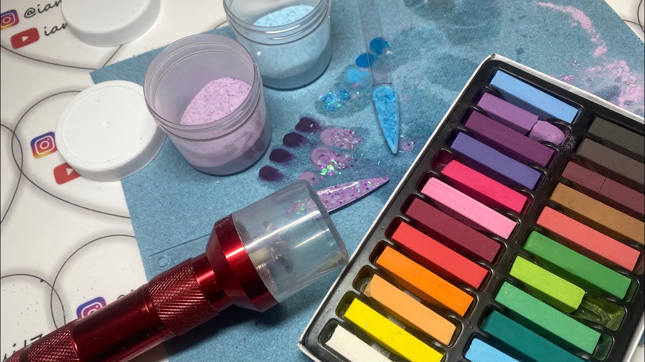 Create Your Own Colored Acrylics | Tobacco Grinder w/ Demo 😱💅🏽👍🏼