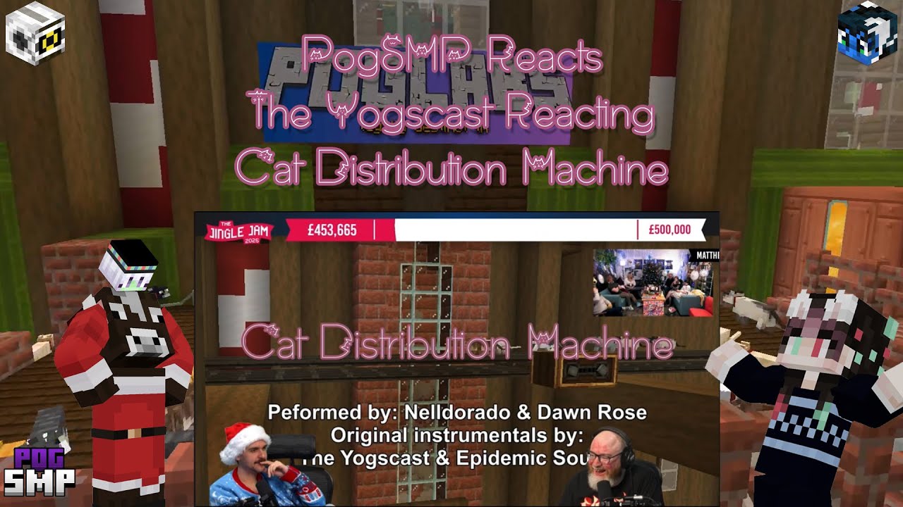 PogSMP Reacts to @yogscast reacting to Cat Distribution Machine!