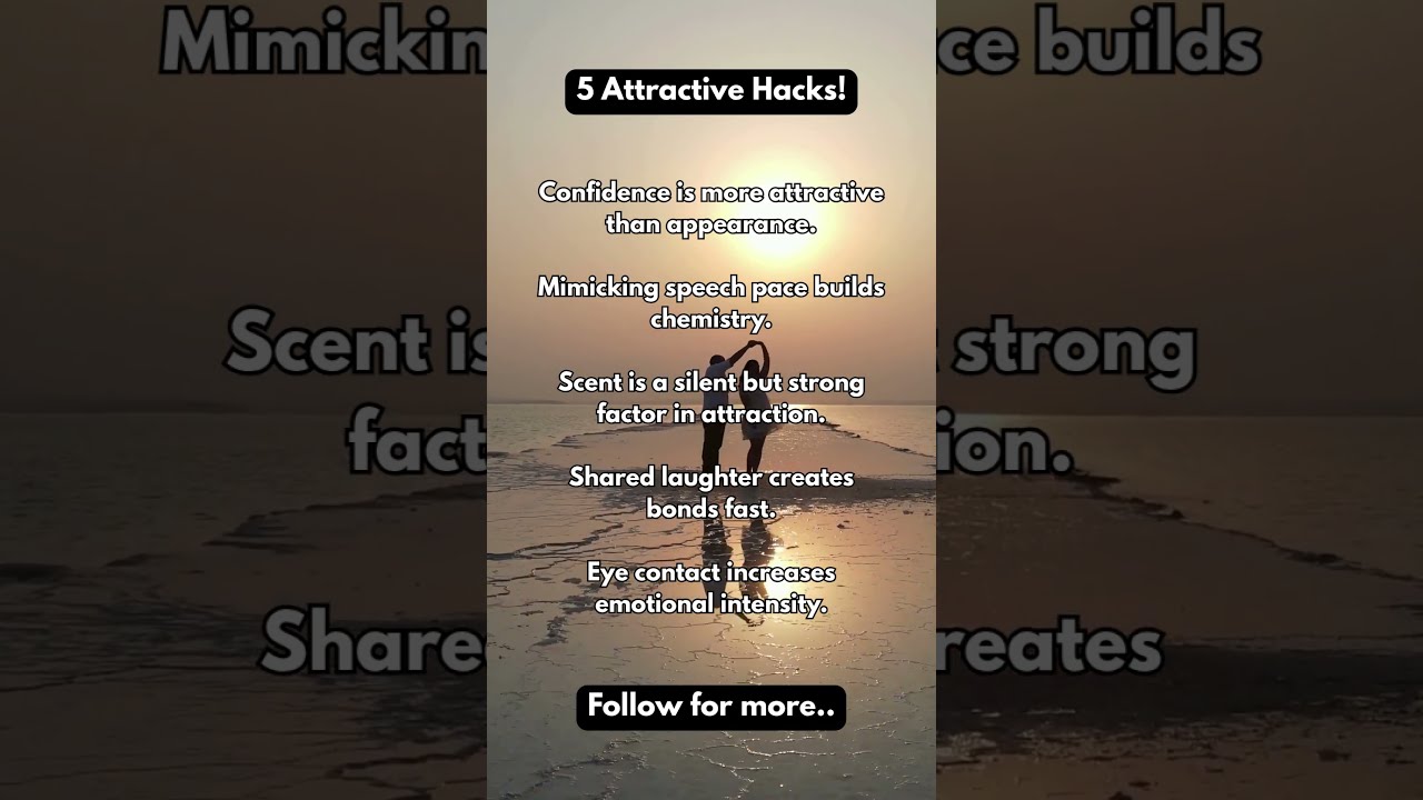 5 Psychological Hacks to Make Anyone Like You  |  #attractive  #attractiontips  #confidencetips