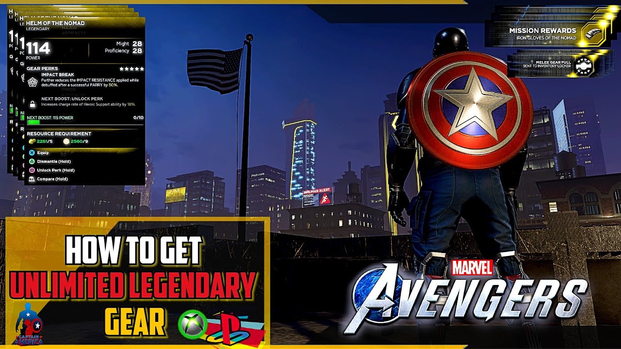 HOW TO GET UNLIMITED LEGENDARY GEAR || MARVEL AVENGERS GAME ||