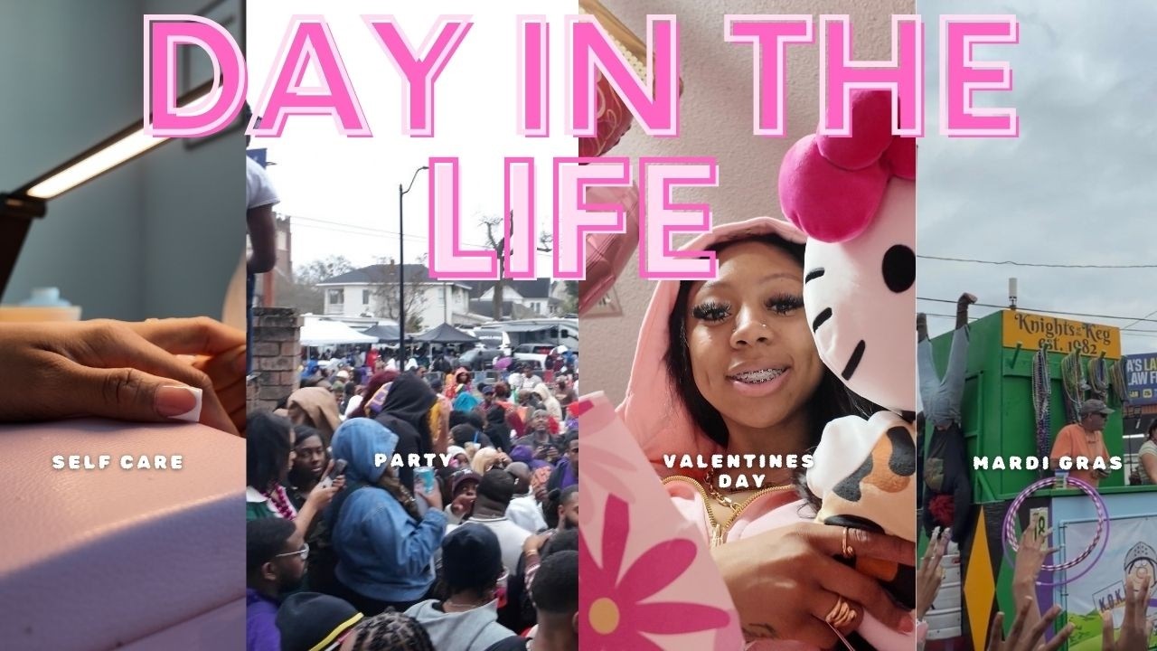 Day In The Life Vlog | Self Care, Party Vibes, Valentine’s Fun & Mardi Gras