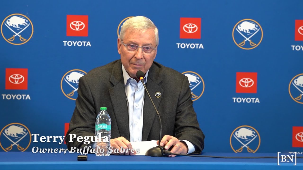 Terry Pegula introduces new Sabres GM Jarmo Kekalainen