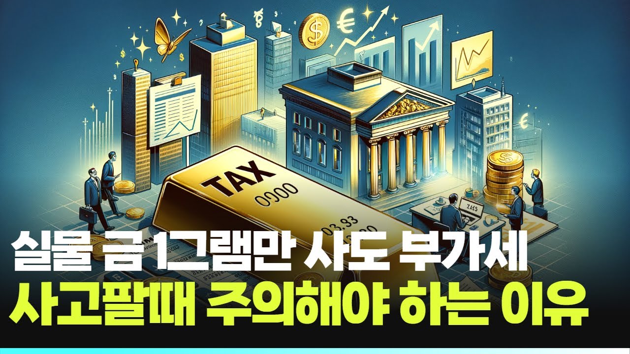 실물 금 1그램만 사도 부가세? 사고팔때 주의해야 하는 이유