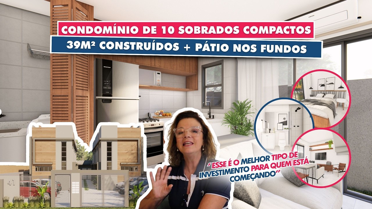 Esse Sobrado de 39m² que custa R$ 100 mil para Construir é o Melhor tipo de Investimento em Imóveis