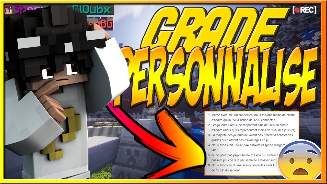 TOUT SAVOIR SUR LE NOUVEAU GRADE PERSONNALISE DE FUNCRAFT [MON AVIS ?]