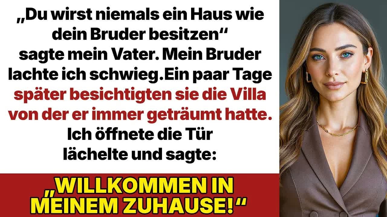 Meine Eltern sagten, ich schaffe nie ein Haus wie mein Bruder – doch ich zahlte 5 Mio bar zuer