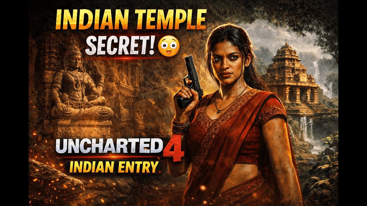 🔴Indian Temple Secret Revealed 😳🔥 | Uncharted 4 Epic Entry