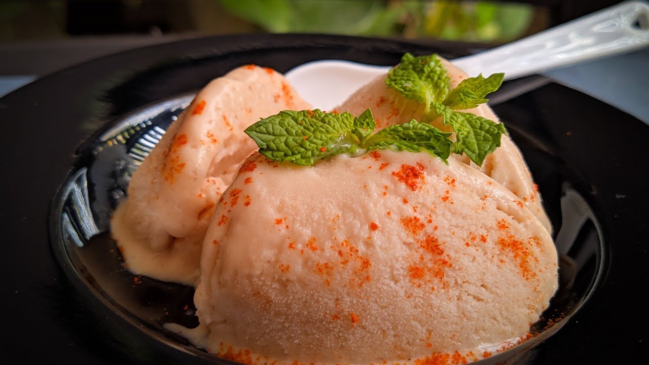 Guava frozen delight (Sherbet) - Sprinkled with salt and chilly powder