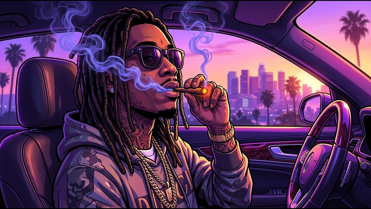 Chill Rap Night Drive | Wiz Khalifa Style Hip Hop