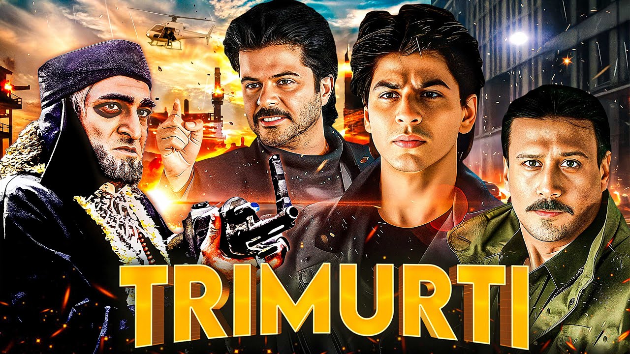 Superhit 90s Blockbuster Action Movie - Trimurti 1995 (त्रिमूर्ति ) Shahrukh Khan, Anil Kapoor