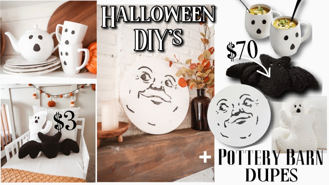 HALLOWEEN DIYS | Pottery Barn Dupes + Man On The Moon *EASY* DIY🎃