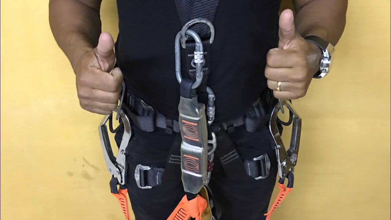 APRENDA COLOCAR O CINTO DE SEGURANÇA TIPO PARAQUEDISTA
