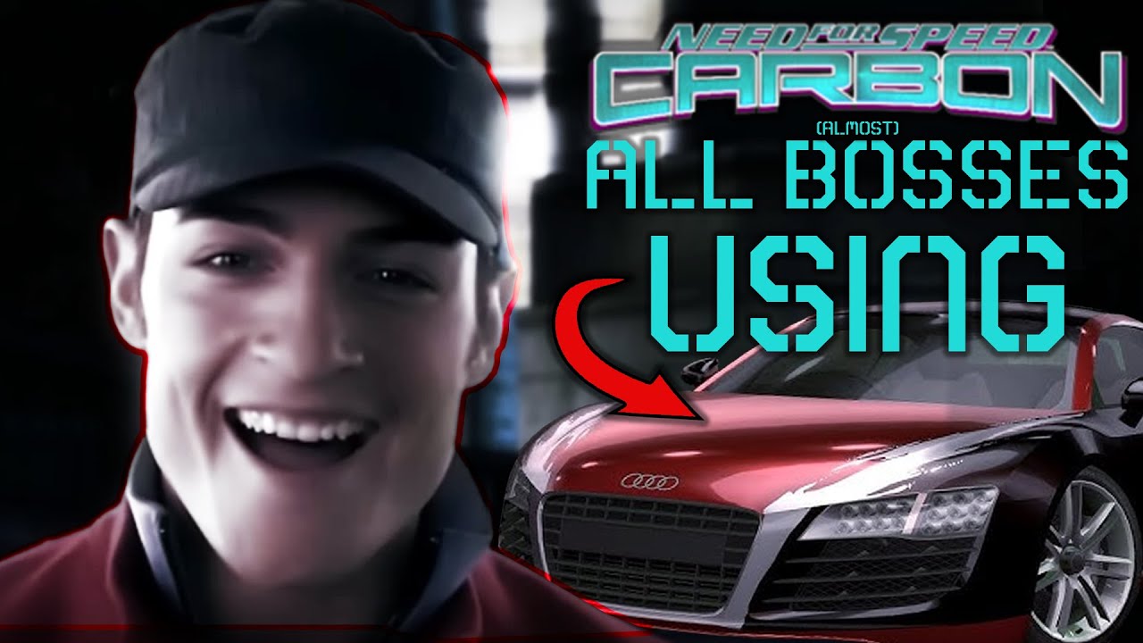 NFS CARBON | All BOSSES defeated with DARIUS AUDI R8 LE MANS QUATTRO