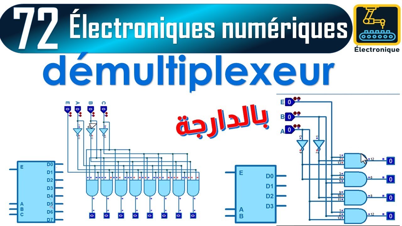 072 multiplexeur 4 vers 1, multiplexeur 8 vers 1