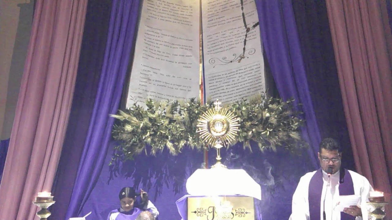 26/02/2026. Eucaristia  y Hora Santa. Presidida por el Pbro. Wilmar Darío Galeano.