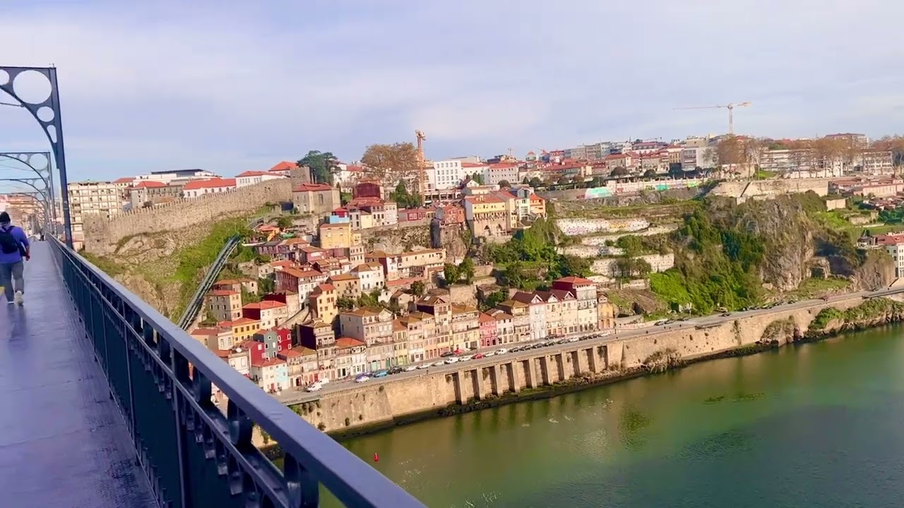 Walking across the bridge from Gaia to Porto in Portugal what a place to visit #cdlivinglife