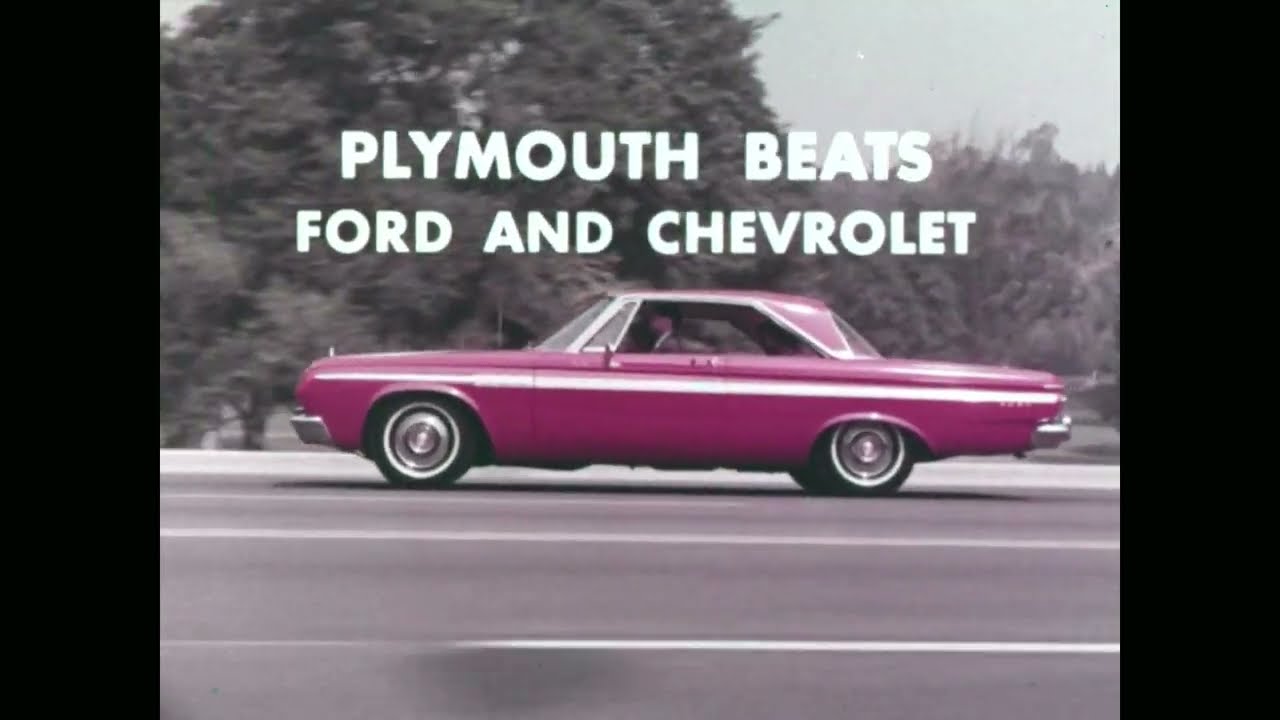 1964 Plymouth Fury Commercial - Riverside California Speedway - Jackson Beck does the Voiceover