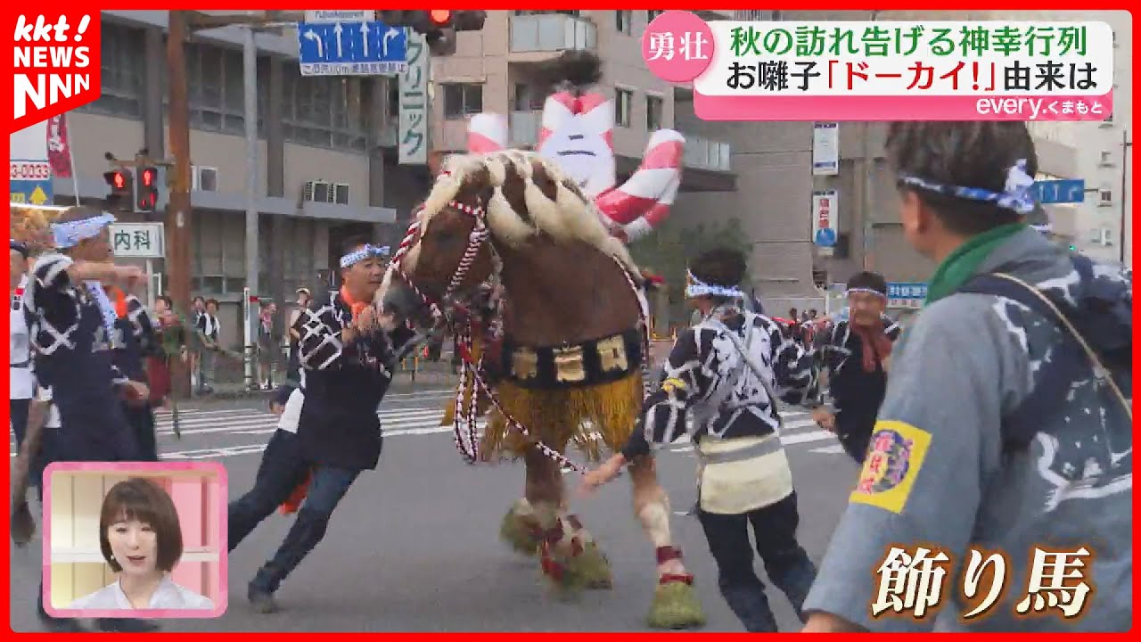 熊本中心部が祭り一色！ 藤崎八旛宮例大祭の神幸行列「ドーカイ!ドーカイ!」の由来は?