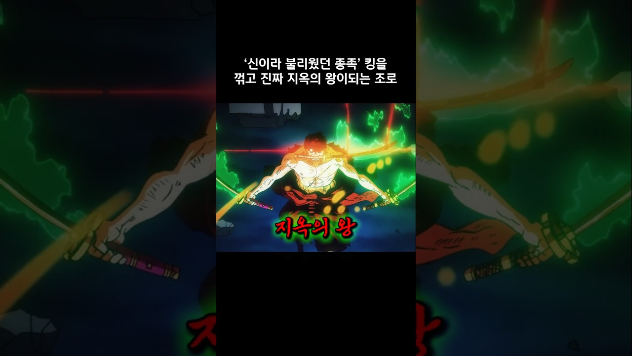 조로가 드디어 킹을 꺾는 그 순간 #원피스 #onepiece