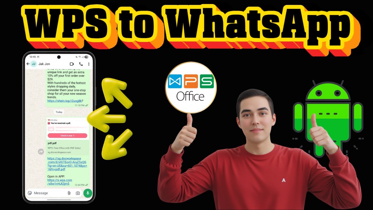 How To Share PDF File On WhatsApp From WPS Office