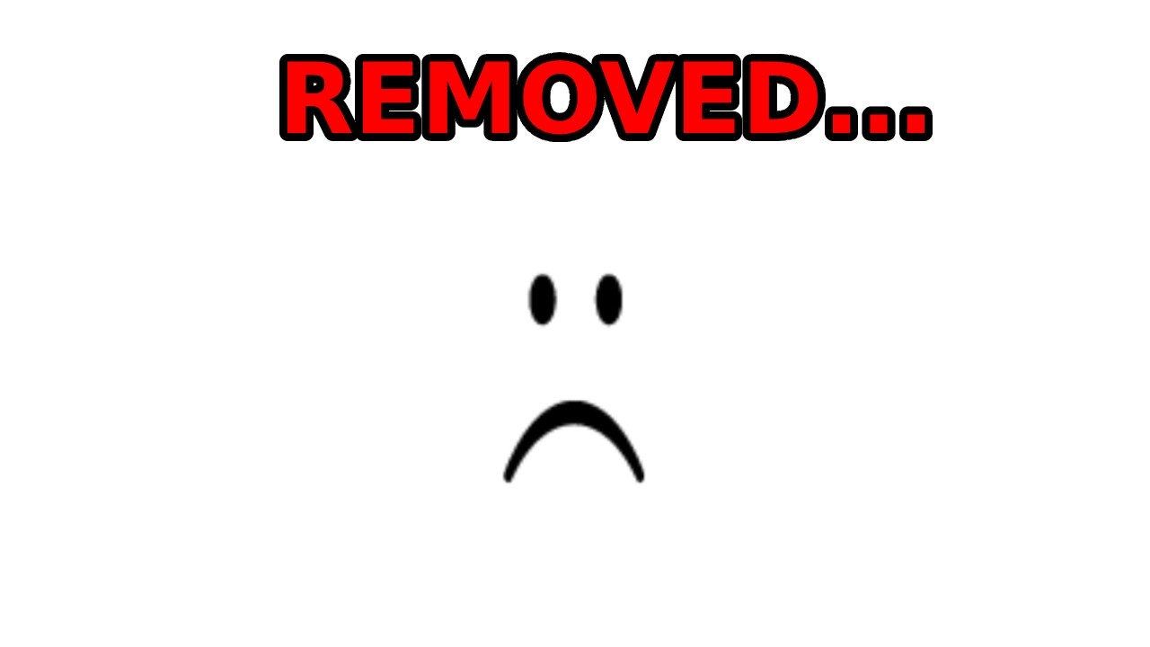 Roblox Removed Faces...
