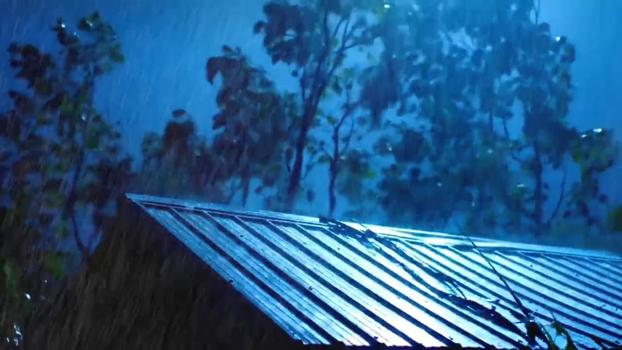 Rain Sounds For Sleeping - 99% Instantly Fall Asleep With Rain And Thunder Sound At Night ,Relax #87