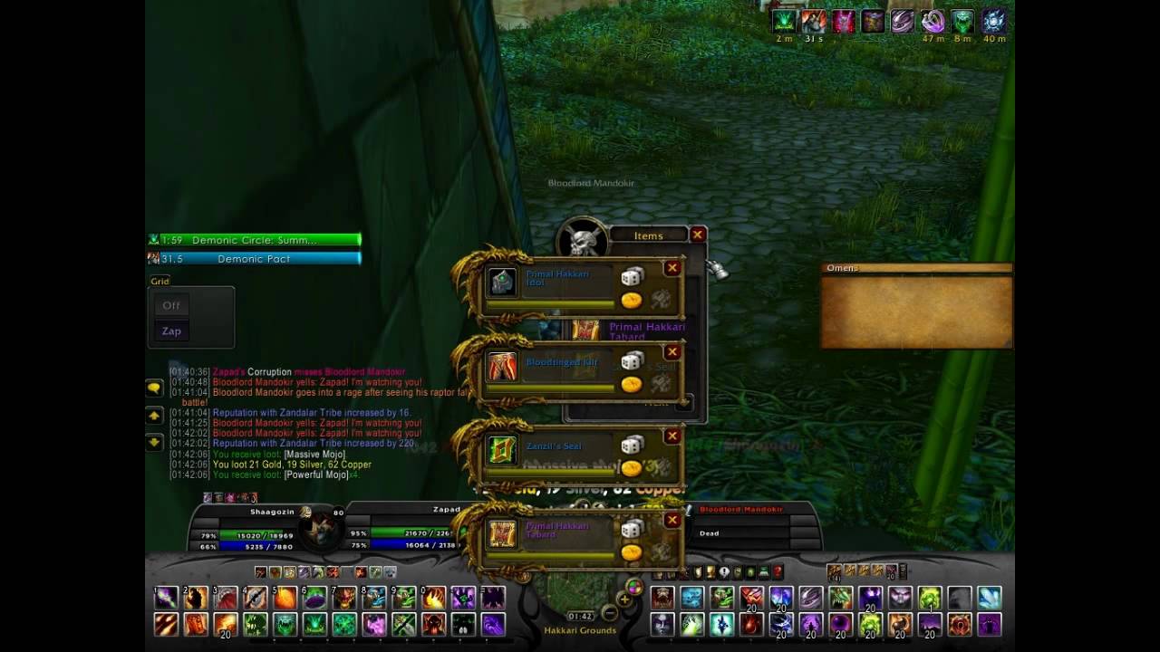 WoW Warlock solo ZG