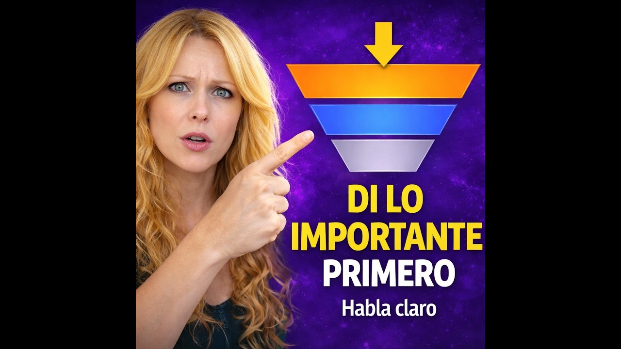 Pirámide Invertida Cómo decir primero lo más importante