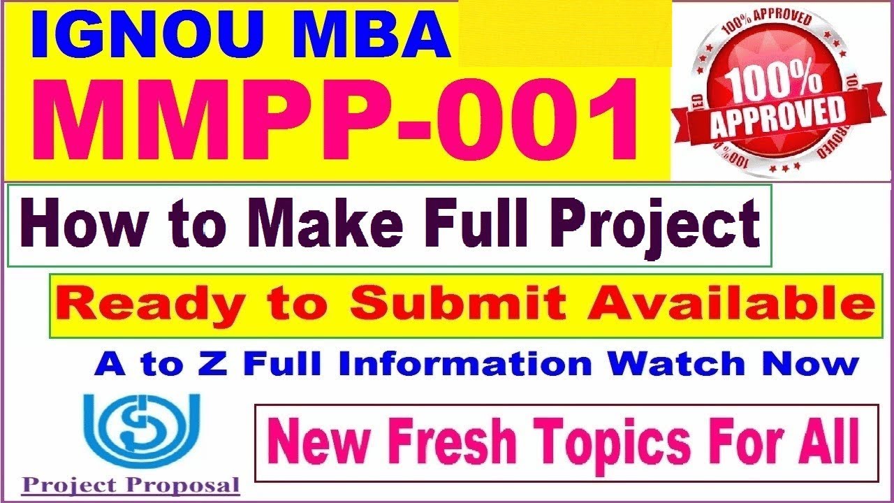 IGNOU MBA Synopsis Kaise Banae? | Complete Guide for MMPP-01 Project