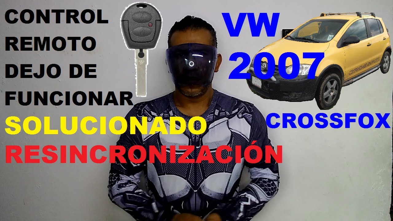 CROSSFOX 2007 CONTROL REMOTO DEJO DE FUNCIONAR SOLUCIONADO. RESINCRONIZACION