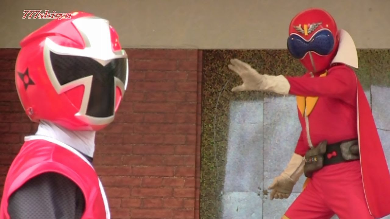 【ひらかたパーク】手裏剣戦隊ニンニンジャーショー☆初代レッドヒーローアカレンジャーNinninger & Akaranger