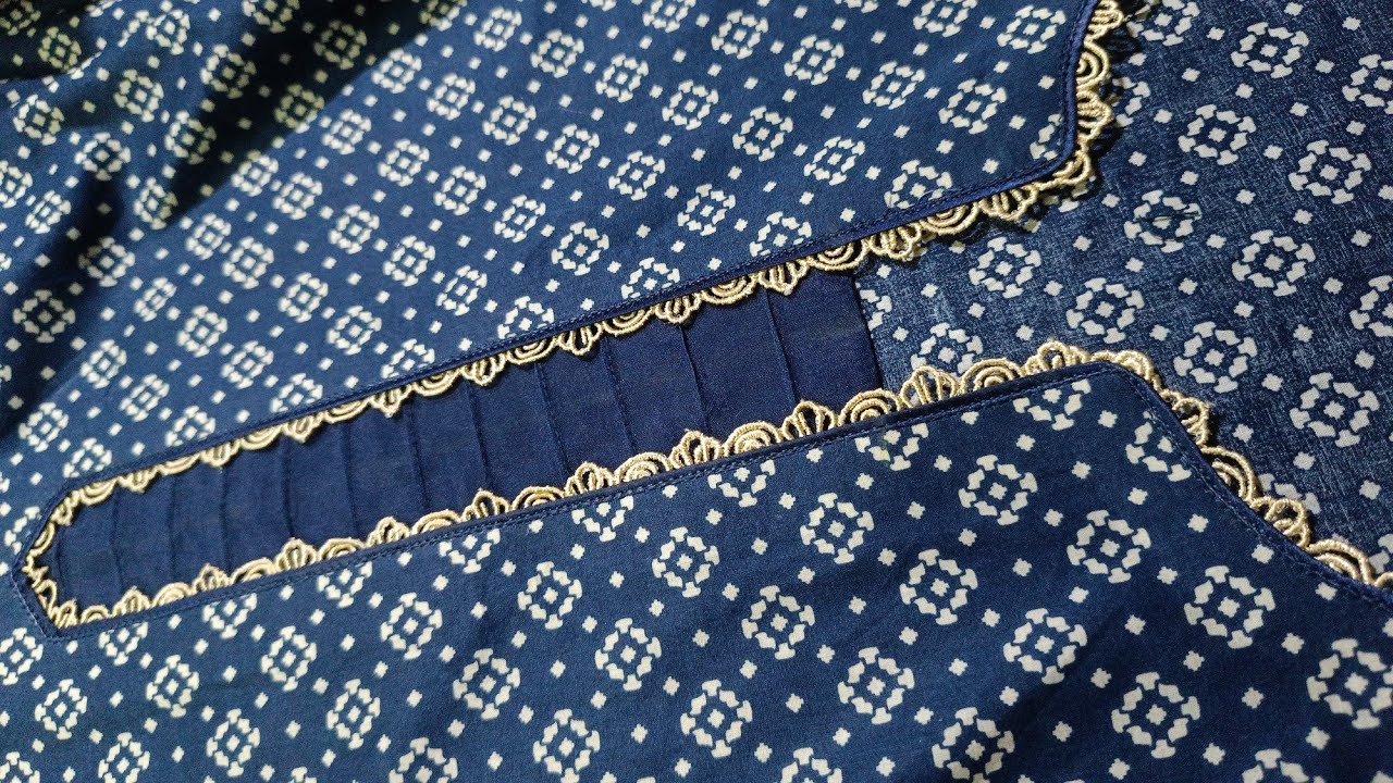 Neck design cutting and stitching|how to make neck design cutting and stitching with lace #fashion
