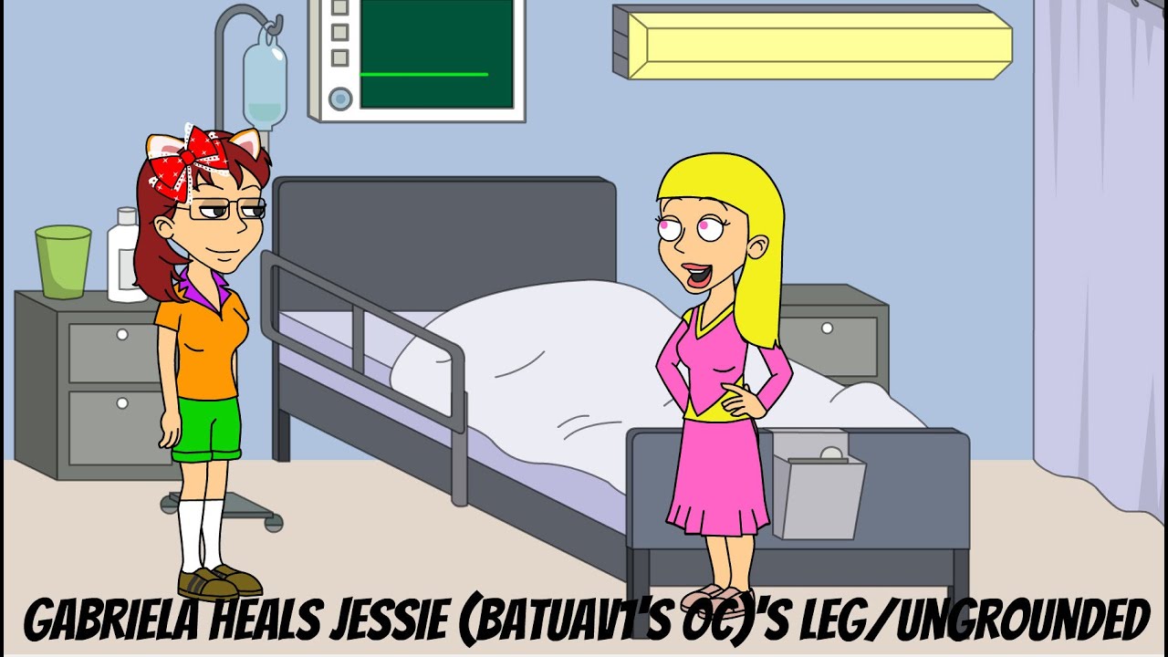 Gabriela heals Jessie (Batuav1's OC)'s leg/ungrounded