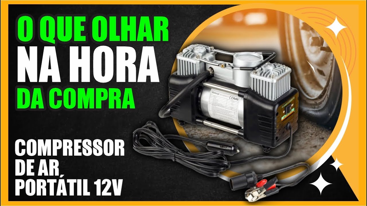 O MELHOR COMPRESSOR DE AR PORTÁTIL  | Inflador de pneus 12v