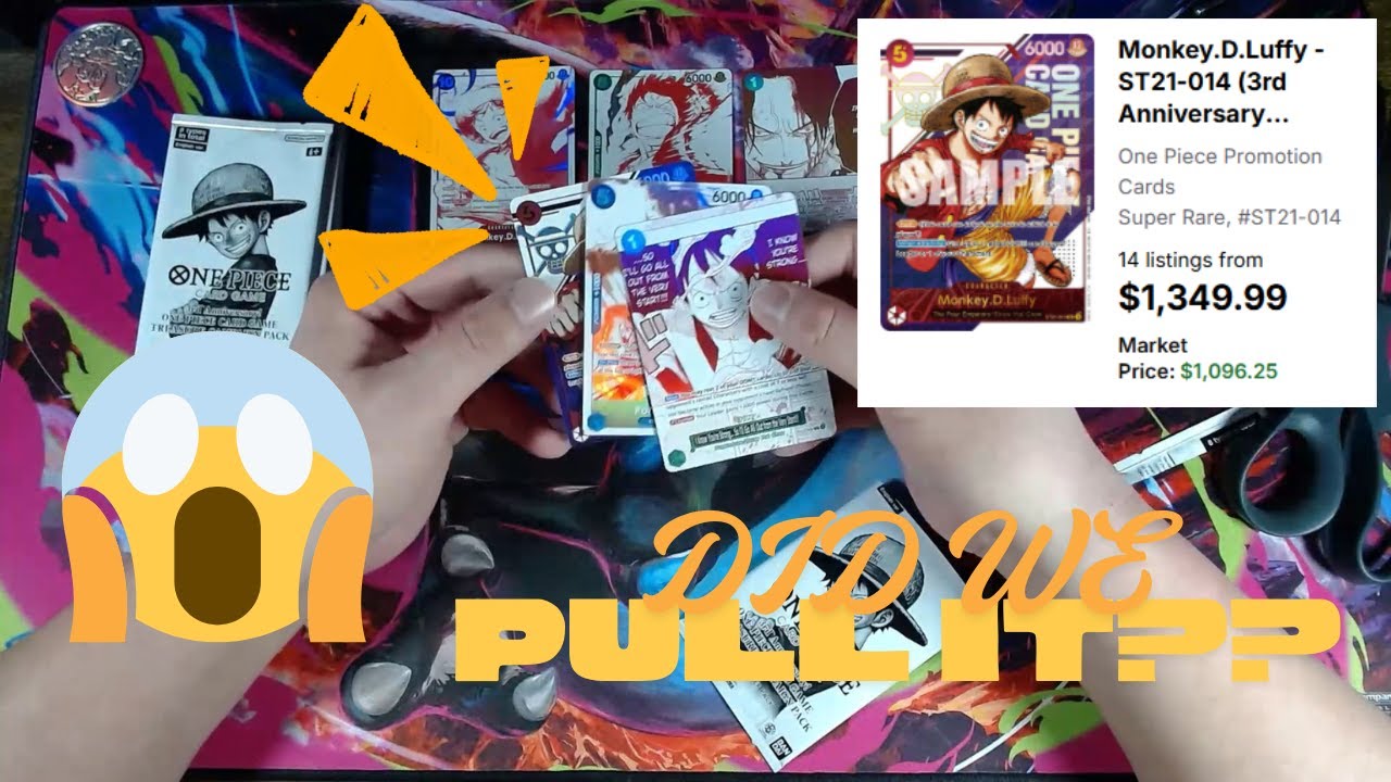 One Piece TCG 3rd Anniversary! Treasure Campaign Pack Opening! Chasing The Luffy!! #onepiece