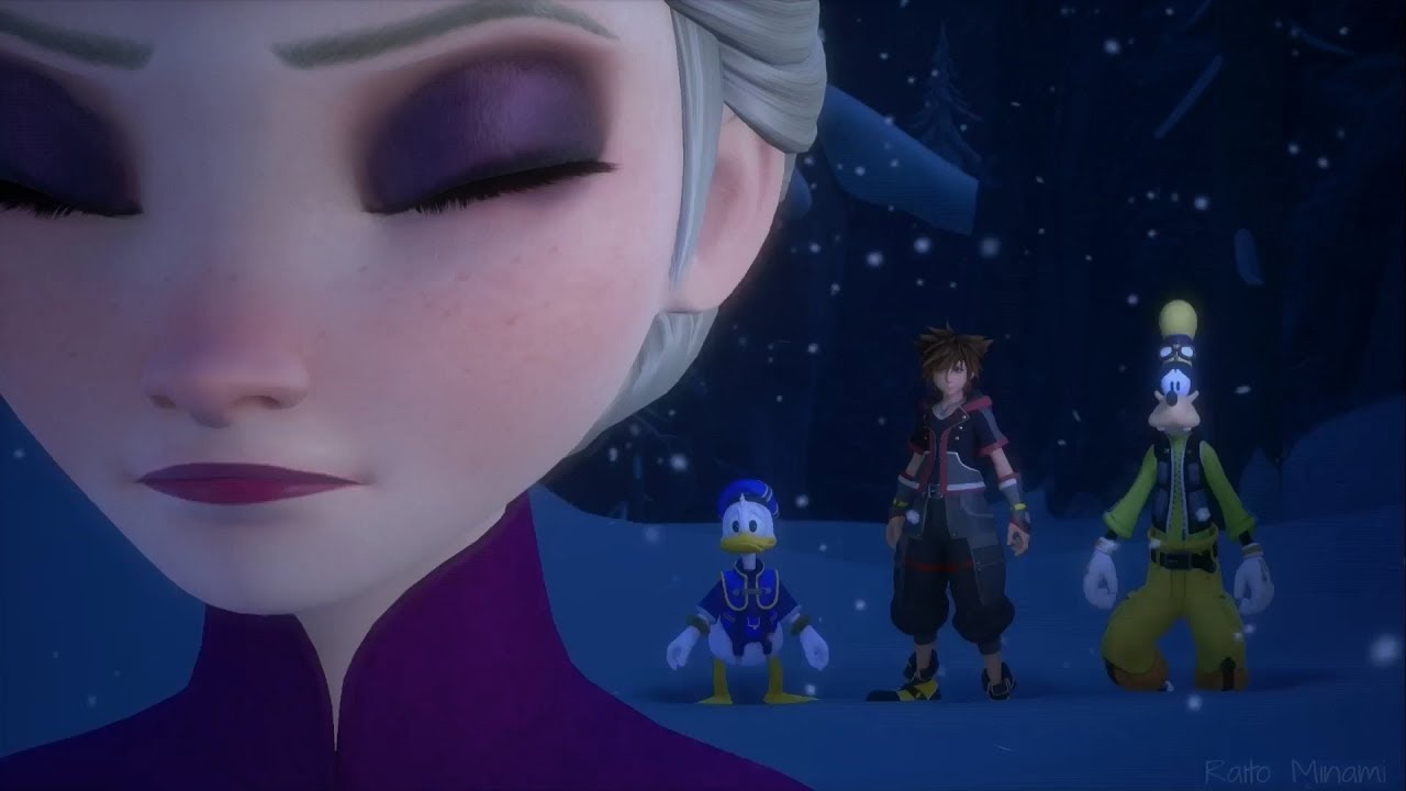 KH3：第7章 - 悲しい横顔、エルサを追う【アレンデール】Chasing Elsa (Ch.7) KINGDOM HEARTS 3